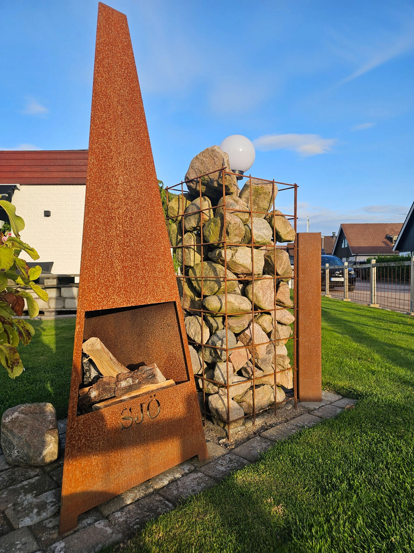 Rabattkant i cortenstål