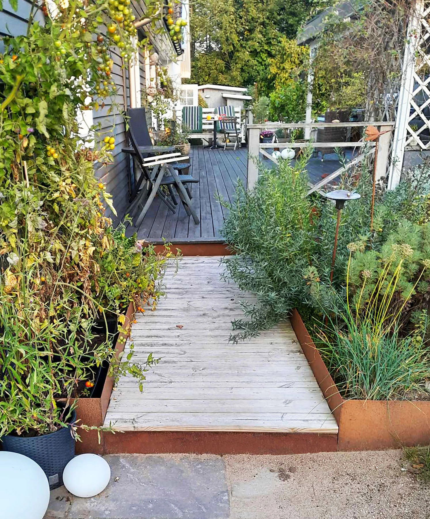 Trädringar i cortenstål