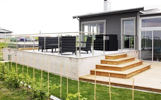 Vajerräcke för altan och balkong